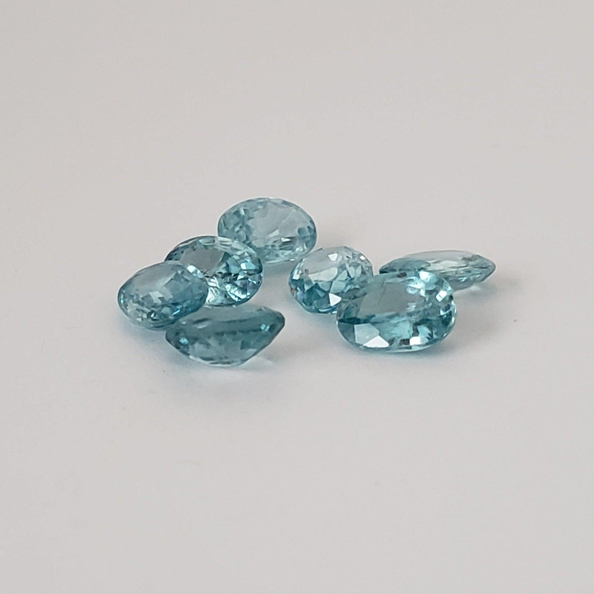  Zircon | Oval Cut | Blue | 7x5mm | Cambodia 