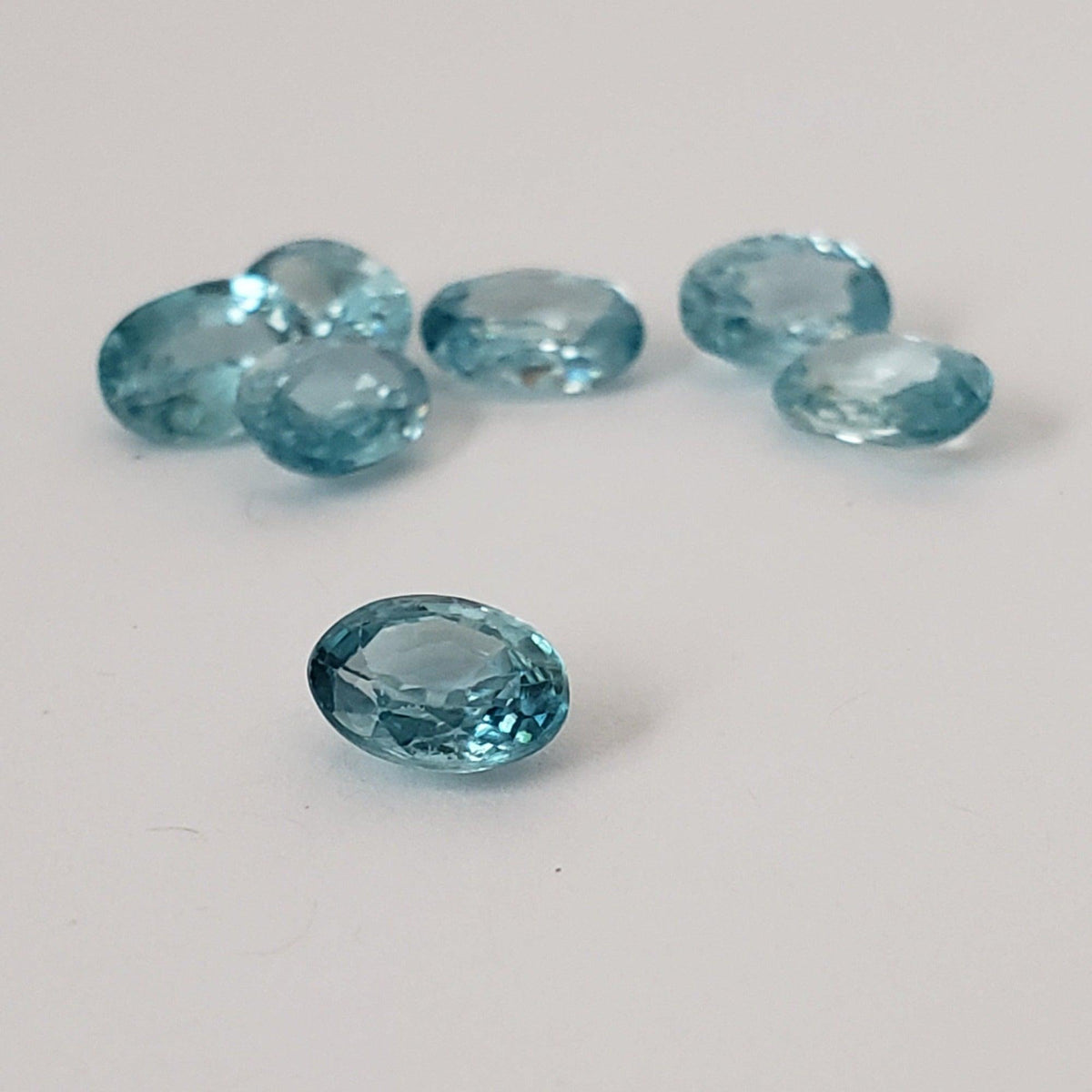  Zircon | Oval Cut | Blue | 7x5mm | Cambodia 