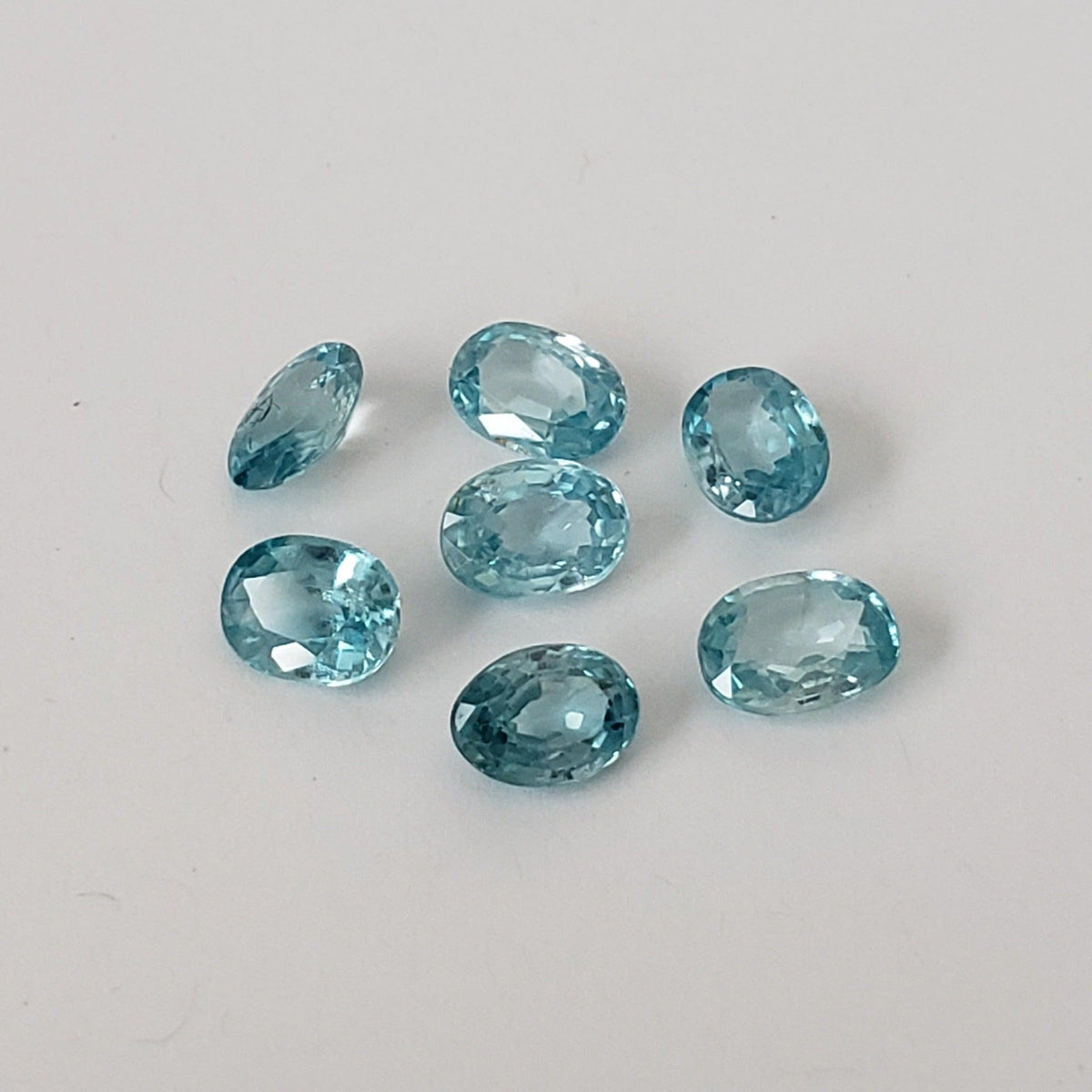  Zircon | Oval Cut | Blue | 7x5mm | Cambodia 