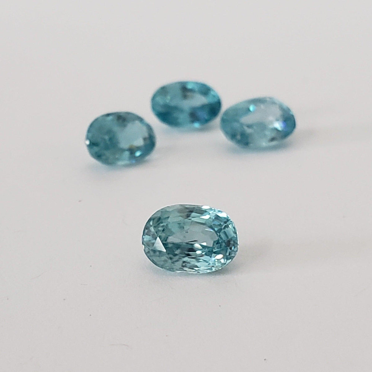  Zircon | Oval Cut | Blue | 7x5mm | Cambodia 