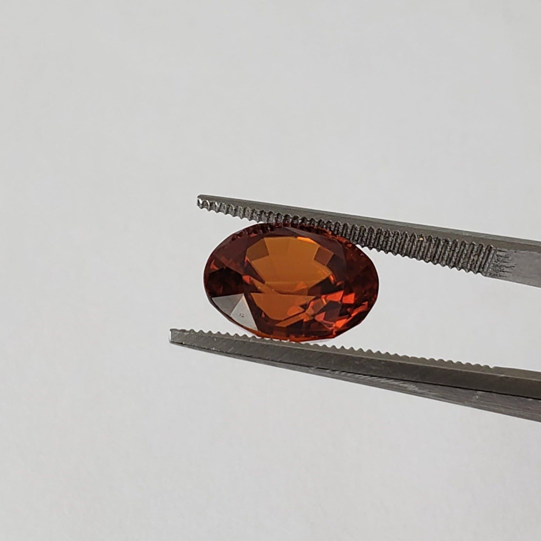 Zircon | Oval Cut | Imperial Orange | 10.8x9.3mm 6.11Ct | Vietnam