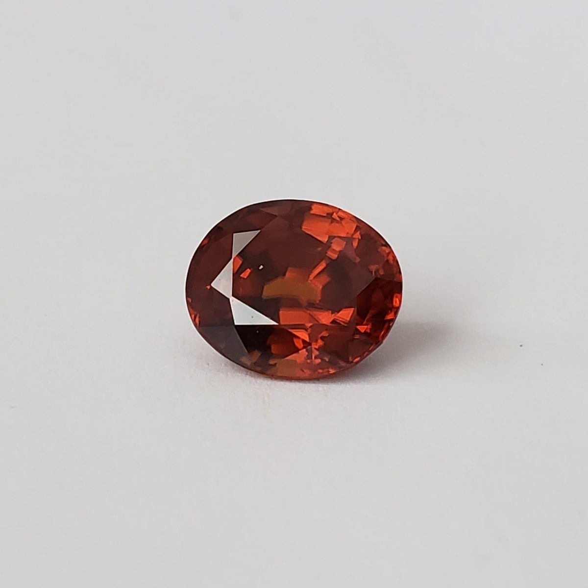  Zircon | Oval Cut | Imperial Orange | 10.8x9.3mm 6.11Ct | Vietnam 