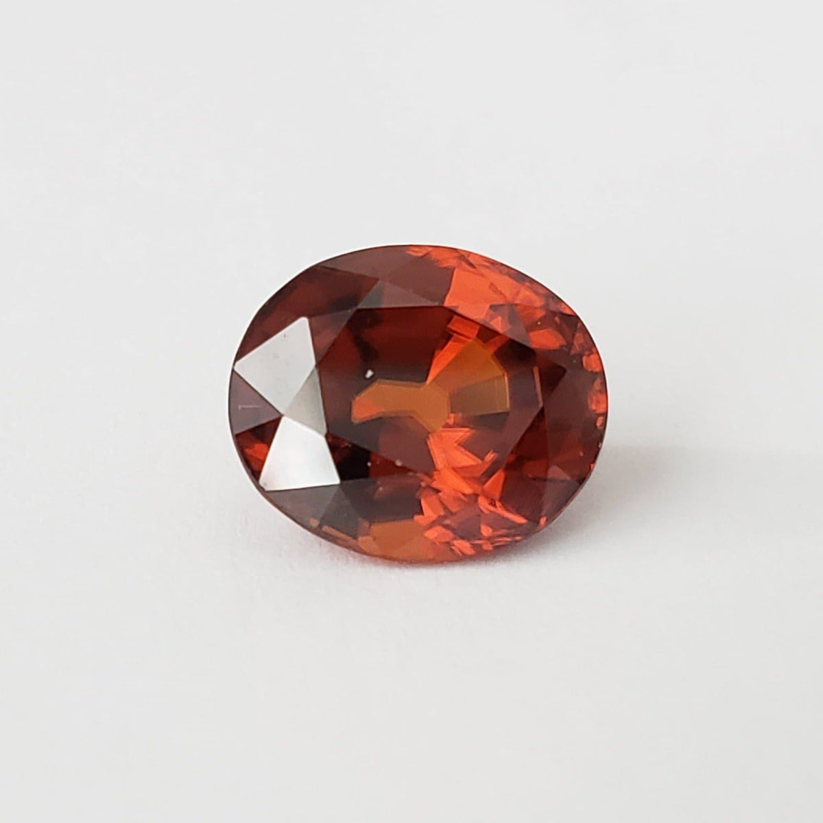  Zircon | Oval Cut | Imperial Orange | 10.8x9.3mm 6.11Ct | Vietnam 