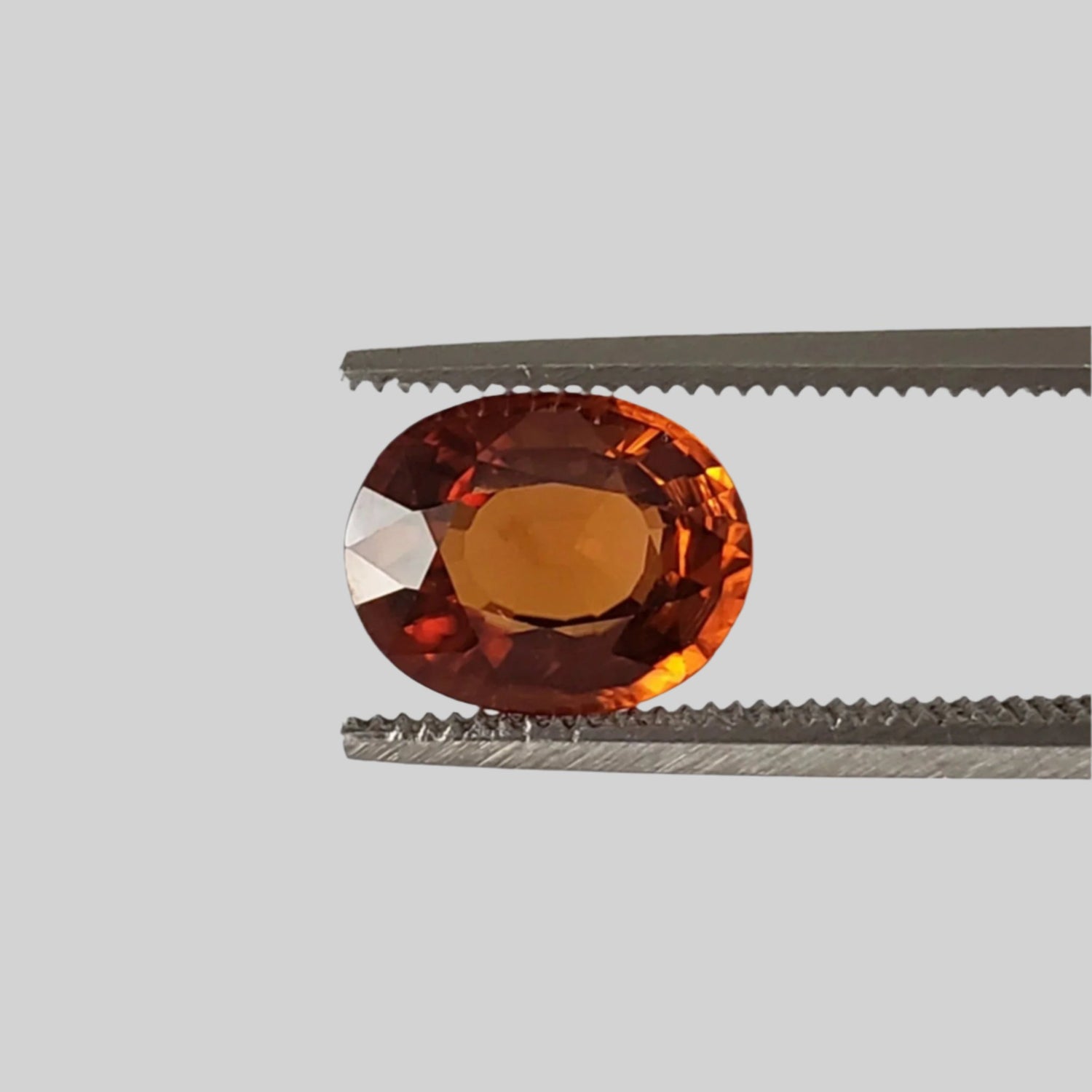  Zircon | Oval Cut | Rich Orange | 8.5x6.5mm 2Ct | Cambodia 