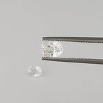  Zircon Pair | Oval Cut | White | 7x5 mm | Africa 