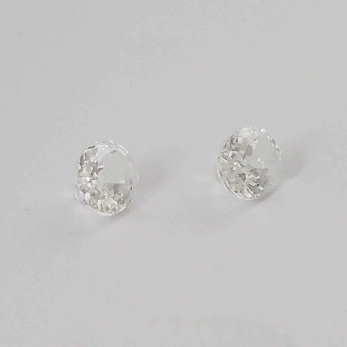  Zircon Pair | Oval Cut | White | 7x5 mm | Africa 