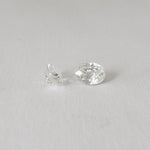  Zircon Pair | Oval Cut | White | 7x5 mm | Africa 