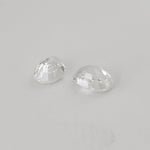  Zircon Pair | Oval Cut | White | 7x5 mm | Africa 