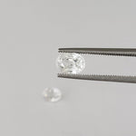  Zircon Pair | Oval Cut | White | 7x5 mm | Africa 